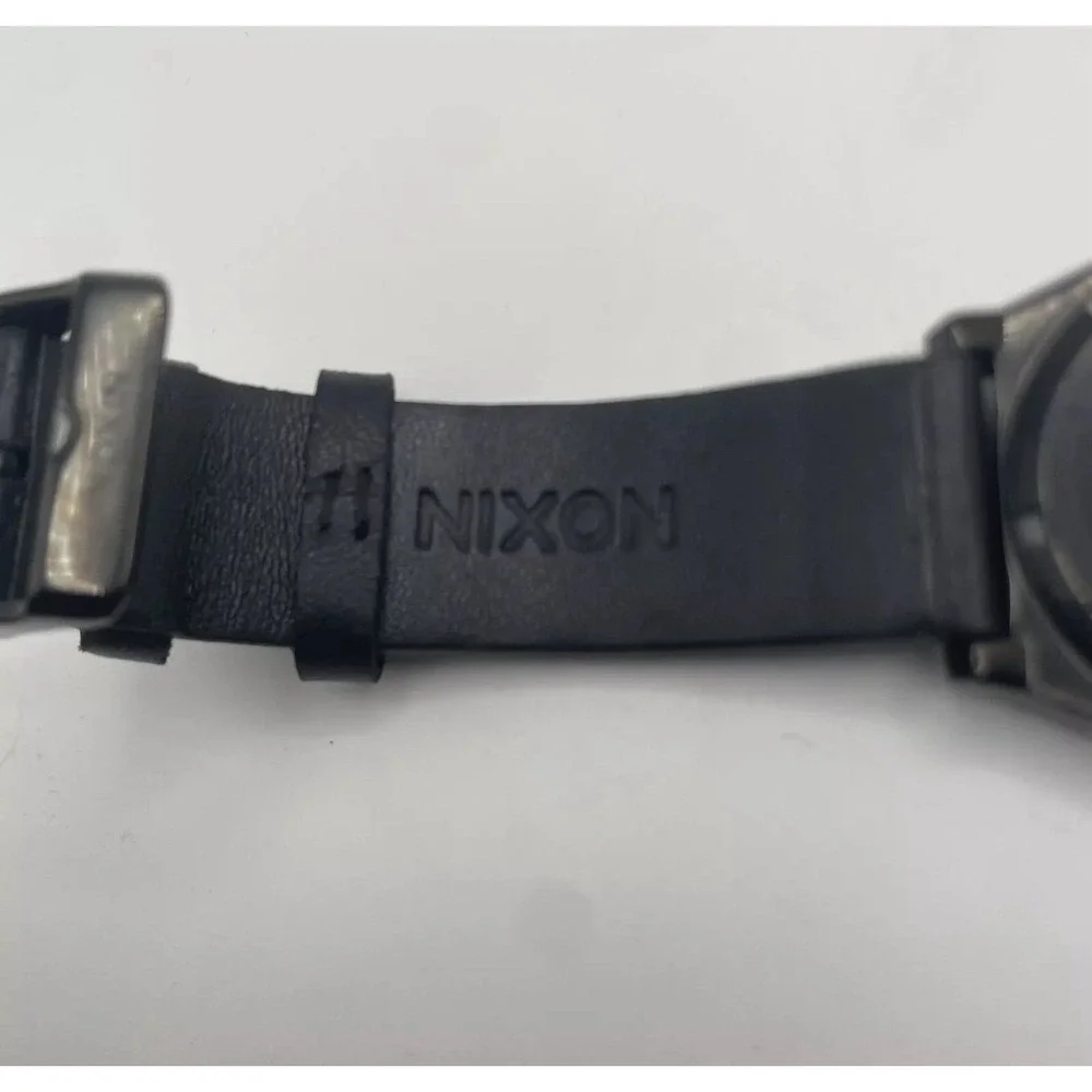 Nixon Small Time Teller Darth Vader Black Dial Leather Watch A509SW 2240-00